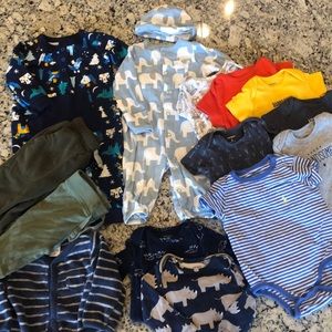 boy 3 month lot. Some NWOT others lightly worn.